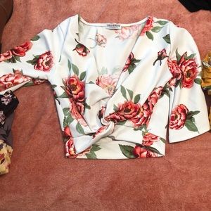 Floral crop top